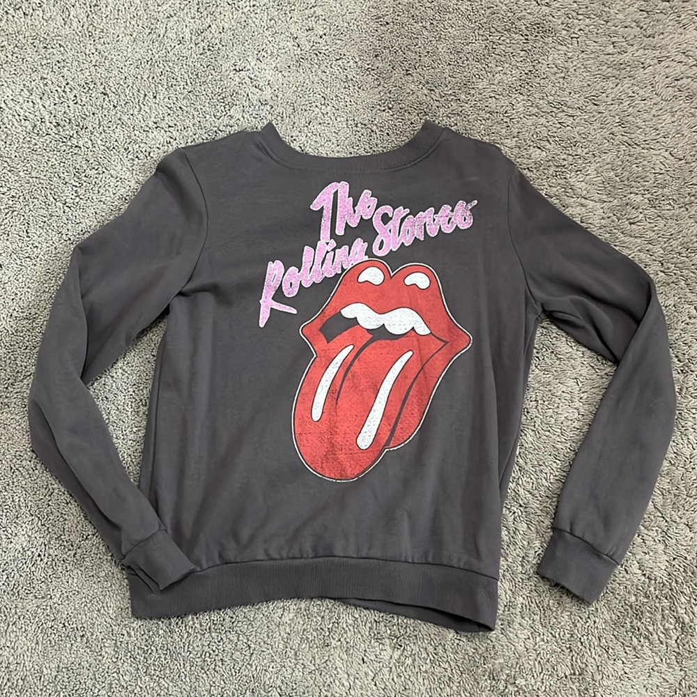 A long sleeve rolling stone shirt for girls